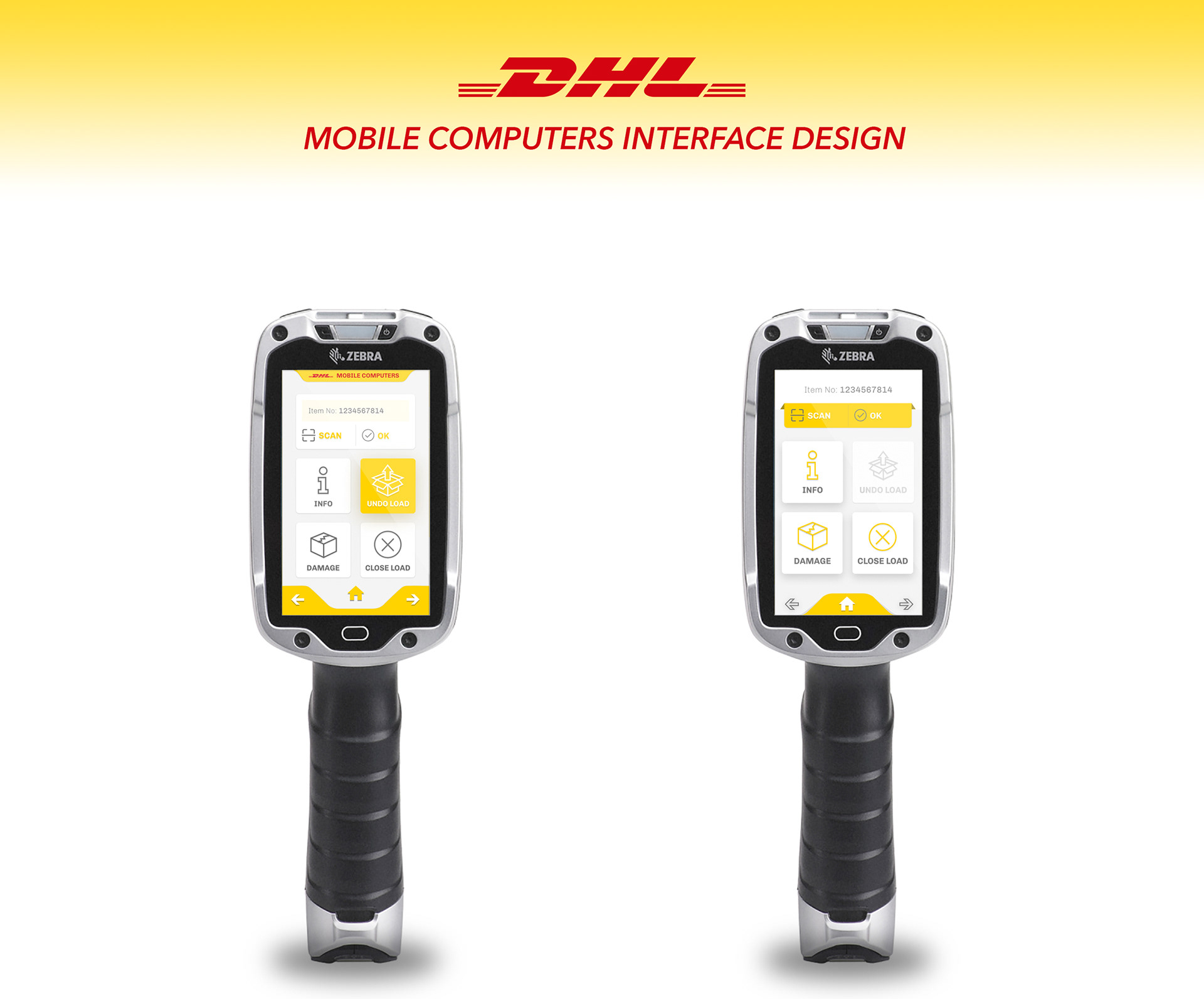 DHL warehouse mobile app UX
