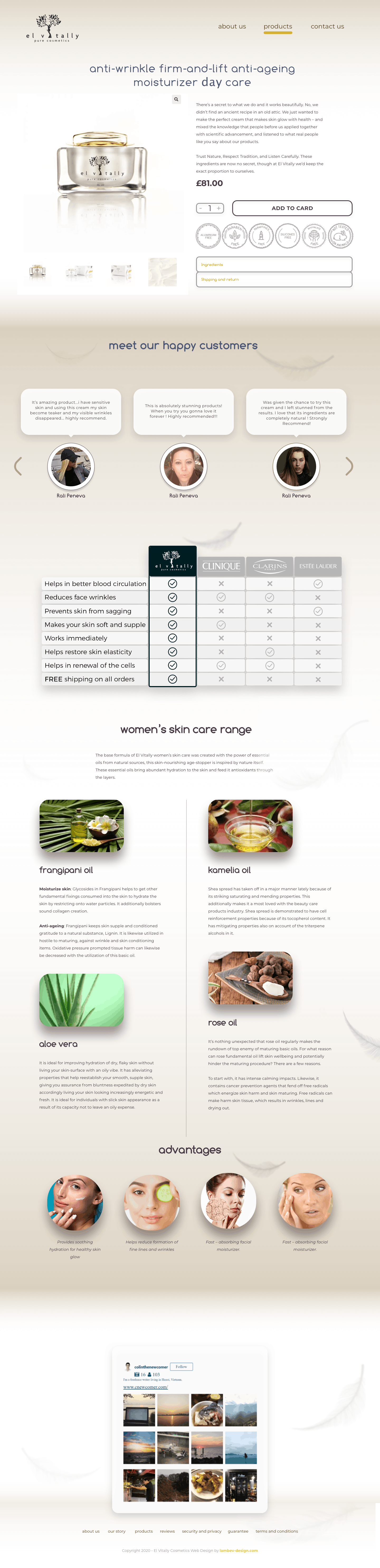 El Vitally homepage preview
